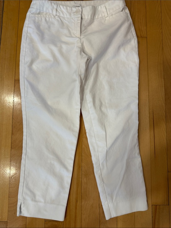 Dalia Pants - Dalia White Women's Straight-Leg Cropped Pants